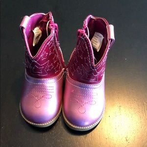 Girls pink cowgirl boots